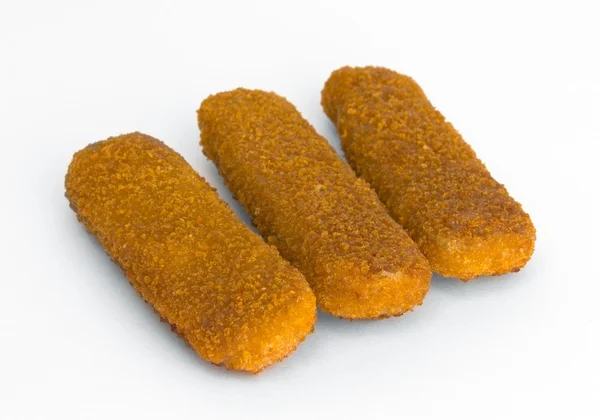 Fish fingers isolated on a white background — Stock Photo, Image