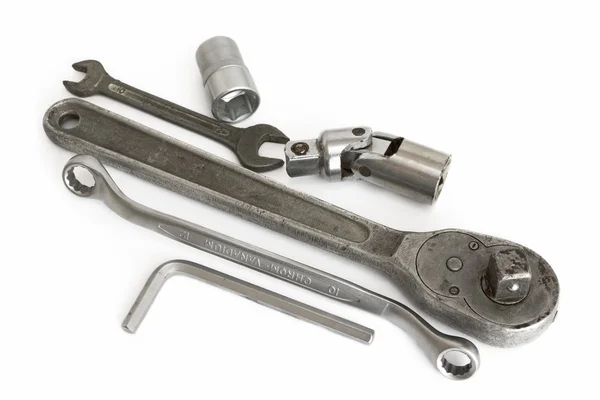 Spanner on a white background — Stock Photo, Image