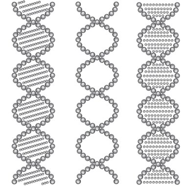 DNA sembolleri. vektör çizim.