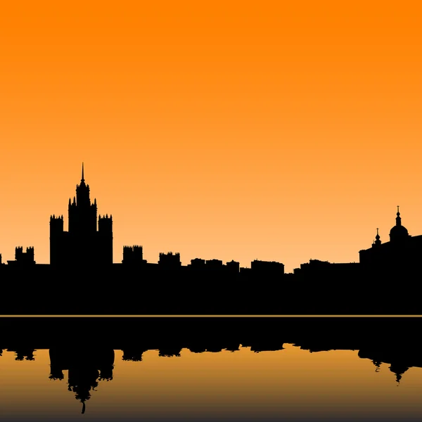 Москва місто силует skyline Векторні ілюстрації — стоковий вектор