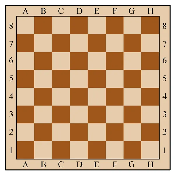 Échiquier sans pièces d'échecs — Image vectorielle