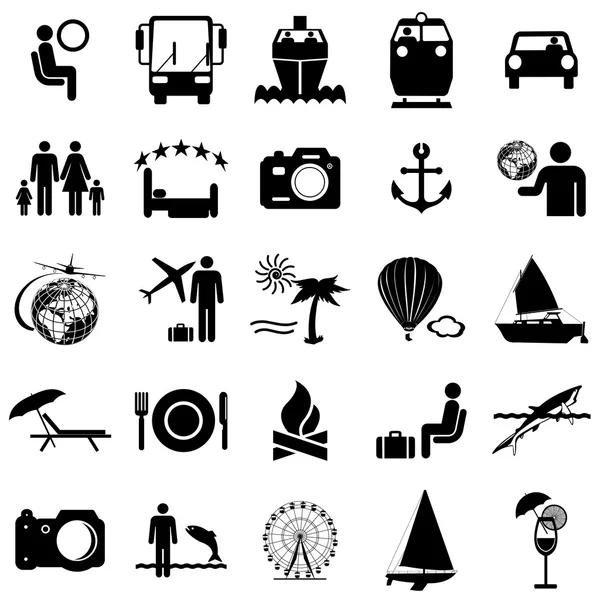 toplama düz simgeler. sembol seyahat etmek. vektör çizim.