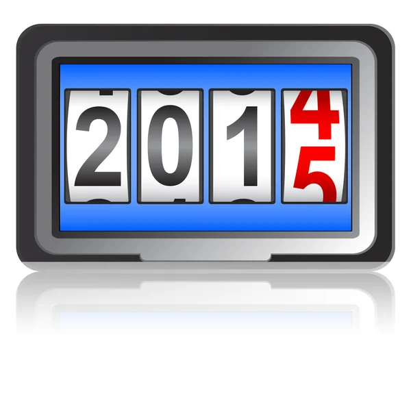 2015 yeni yıl counter, vektör çizim. — Stok Vektör