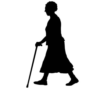 Beyaz arkaplanda engelli insanların silueti.