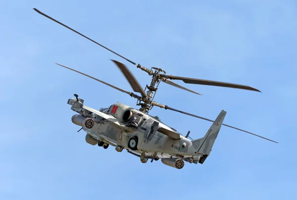 Zhukovski Ryssland September 2019 Demonstration Kamov Alligator Attackhelikopter Från Ryska — Stockfoto