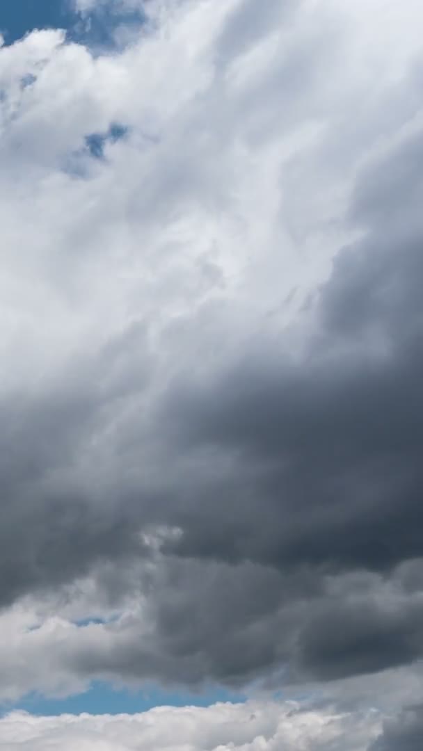 Time Lapse Flying Clouds Nature Background Όχι Πουλιά Όχι Τρεμοπαίζει — Αρχείο Βίντεο