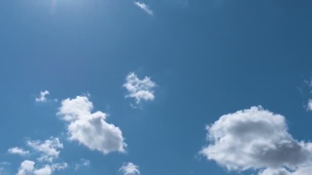 Tiempo Lapso Vuelo Nubes Naturaleza Fondo Aves Parpadeo — Vídeos de Stock