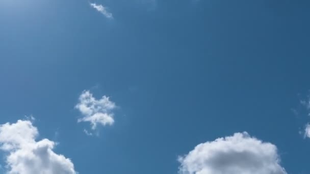 Tid Förflutit Flygande Moln Natur Bakgrund Inga Fåglar Ingen Flimmer — Stockvideo