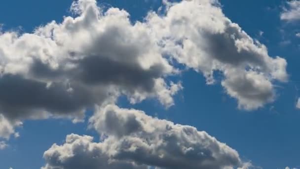 Zeitraffer Fliegender Wolken Natur Hintergrund Keine Vögel Kein Flackern — Stockvideo