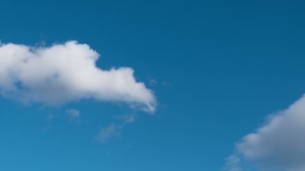 Tid Förflutit Flygande Moln Natur Bakgrund Inga Fåglar Ingen Flimmer — Stockvideo