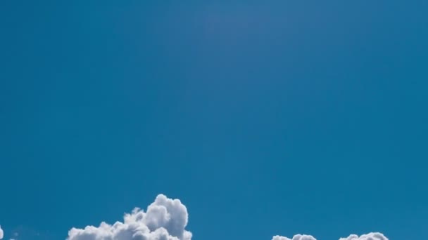 Zeitraffer Fliegender Wolken Natur Hintergrund Keine Vögel Kein Flackern — Stockvideo