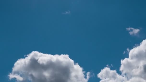 Zeitraffer Fliegender Wolken Natur Hintergrund Keine Vögel Kein Flackern — Stockvideo