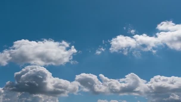 Zeitraffer Fliegender Wolken Natur Hintergrund Keine Vögel Kein Flackern — Stockvideo