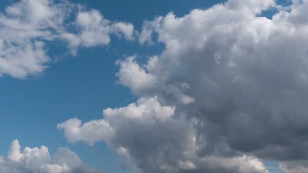 Zeitraffer Fliegender Wolken Natur Hintergrund Keine Vögel Kein Flackern — Stockvideo