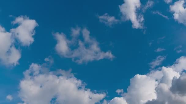 Tijd Verstrijken Van Vliegende Wolken Natuur Achtergrond Geen Vogels Geen — Stockvideo