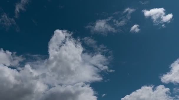 Zeitraffer Fliegender Wolken Natur Hintergrund Keine Vögel Kein Flackern — Stockvideo