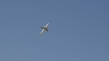 Moskova Rusya Zhukovsky Havaalanı 31 Ağustos 2019: Irkut MS-21 yeni Rus sivil uçağı Uluslararası Havacılık Salonu MAKS-2019.