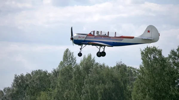 Moscow Region Chernoe Airfield Maio 2021 Avião Yak Festival Aviação — Fotografia de Stock