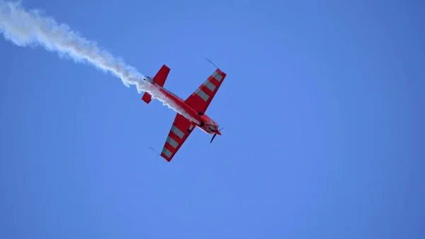 Regione Mosca Chernoe Airfield Maggio 2021 Aeroplano Extra 300 Sky — Foto Stock