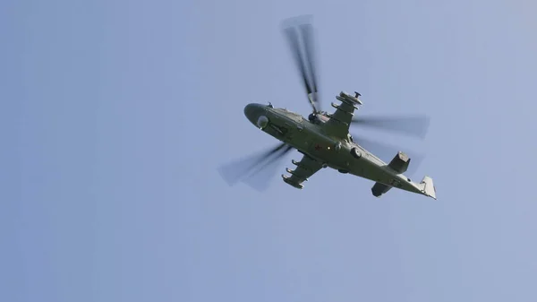 주코프스키 러시아 2019년 01일 러시아 2019에서 러시아 공군의 카모프 헬리콥터 — 스톡 사진