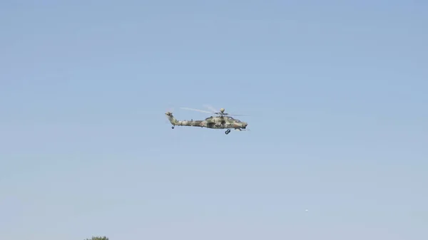 Zhukovsky Rússia Setembro 2019 Demonstração Helicóptero Ataque Força Aérea Russa — Fotografia de Stock