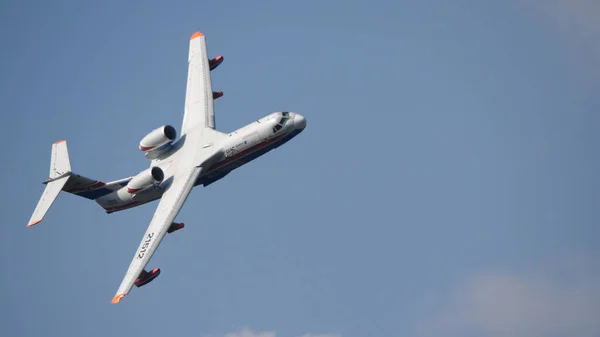 Moscow Russia Zhukovsky Airfield Agosto 2019 Voo Demonstração Avião Anfíbio — Fotografia de Stock