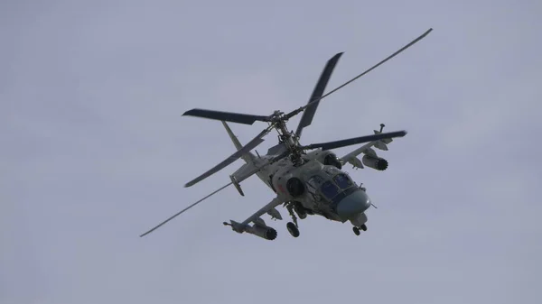 Zhukovsky Oroszország 2019 Szeptember Orosz Légierő Alligátor Támadó Helikopterének Demonstrációja — Stock Fotó