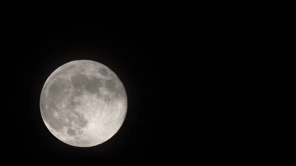 Lua Cheia Dia Halloween Sendo Único Satélite Natural Permanente Terra — Fotografia de Stock