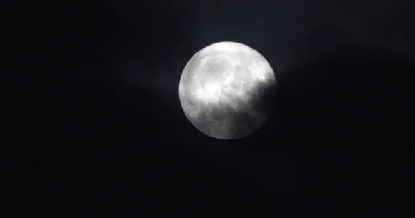 Fullmåne Halloween Dag Jordens Enda Permanenta Naturliga Satellit — Stockfoto