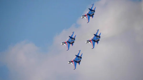 Moscú Rusia Zhukovsky Airfield Agosto 2019 Equipos Acrobáticos Caballeros Rusos — Foto de Stock