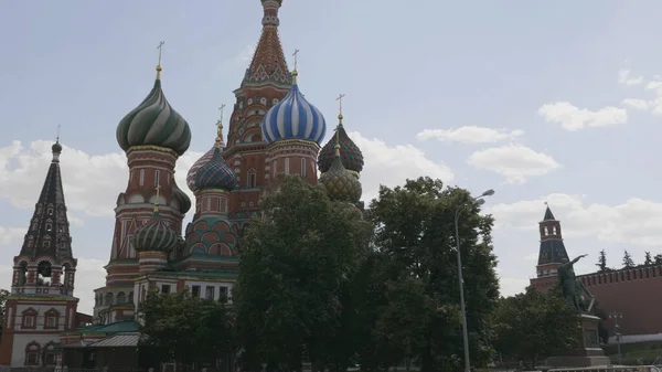 Moscow Jule Saint Basils Resurrection Cathedral Tops Moscow Jule 2019 — 스톡 사진