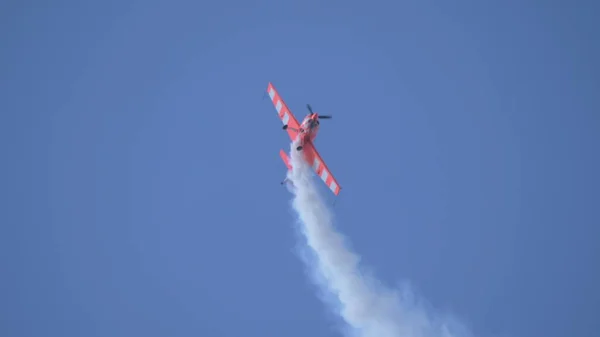 Moscow Region Chernoe Airfield May 2021 Airplane Extra 300 Sky — Foto de Stock