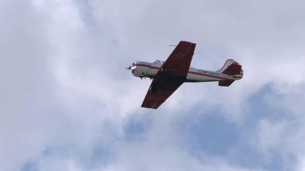 Moscow Region Chernoe Airfield May 2021 Airplane Yak Sky Aviation —  Fotos de Stock