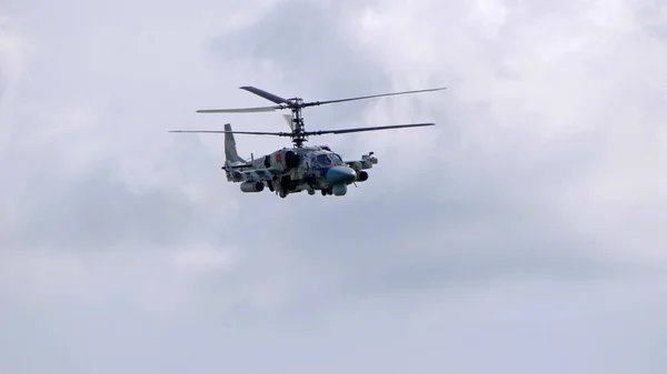 Zhukovski Ryssland September 2019 Demonstration Kamov Alligator Attackhelikopter Från Ryska — Stockfoto