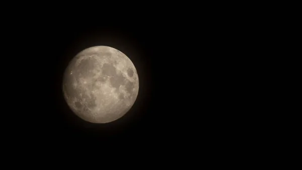 Pleine Lune Jour Halloween Étant Seul Satellite Naturel Permanent Terre — Photo