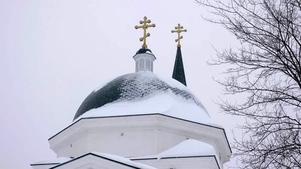 Barnaul ロシア 2020年1月20日 冬にバルナウルのポクロフスカヤ旧信者教会 ロシア — ストック写真