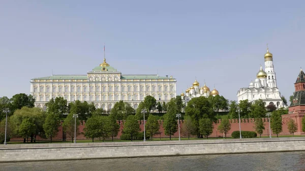 Moscú Vista Del Gran Palacio Del Kremlin Desde Terraplén Del — Foto de Stock