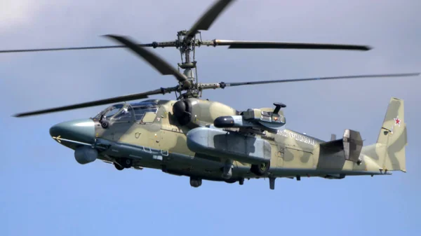 Zsukov Oroszország 2021 Július Orosz Légierő Aligátortámadó Helikopterének Demonstrációja Maks — Stock Fotó