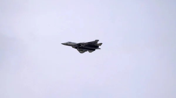 Moscow Russia Zhukovsky Airfield July 2021 Demonstration Latest Russian Fighterof — Stock Photo, Image