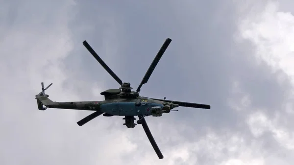 Kubinka Russia May 2021 Attack Helicopter Mil Strizhi Aerobatic Team — 스톡 사진