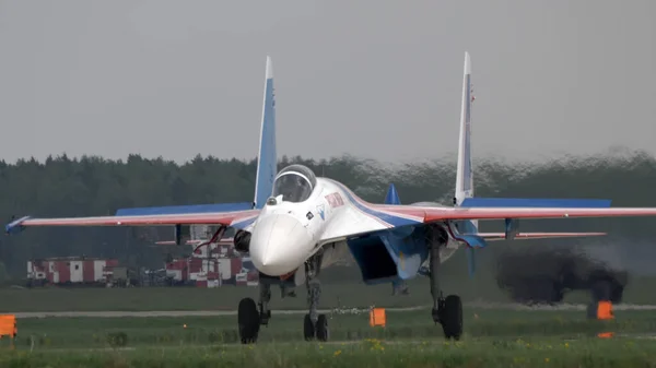 Moscow Russia Zhukovsky Airfield 2021 러시아 Russian Knights Plane International — 스톡 사진