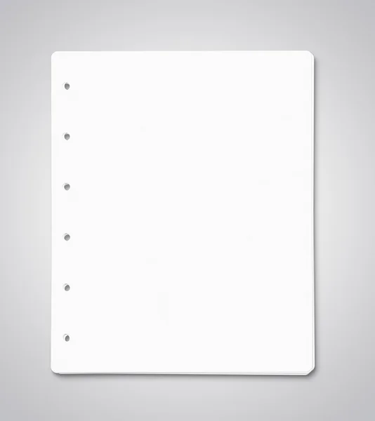 Hojas de papel en blanco con ruta de recorte — Foto de Stock