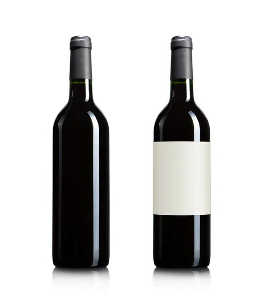 Blank wine bottles — Stock Photo, Image