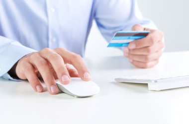 Online payment clipart