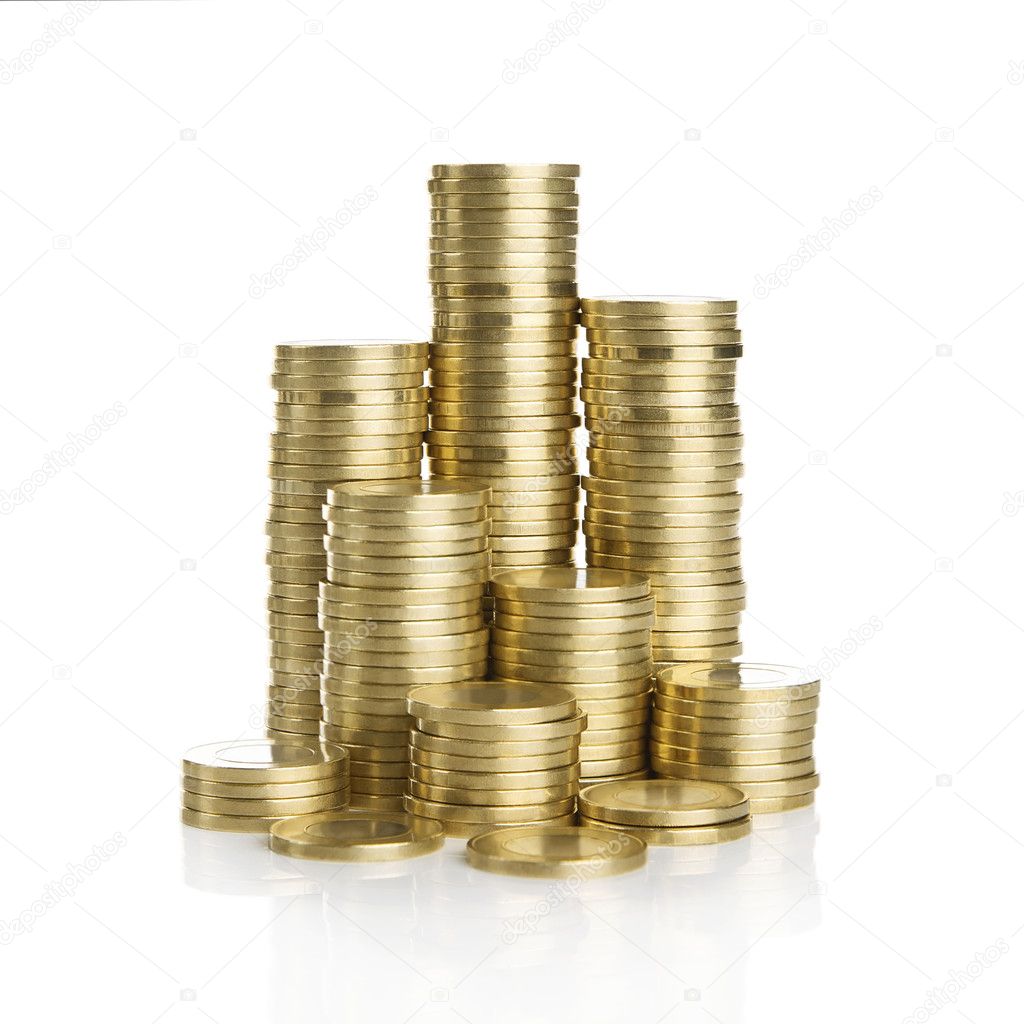 Stack of gold coins