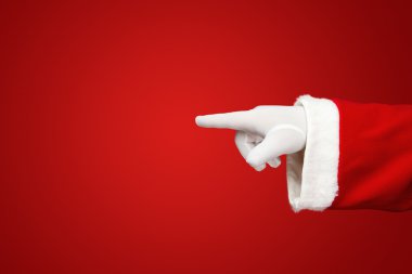 Santa's Hand Pointing clipart