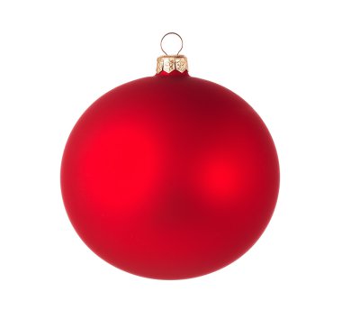 kırpma yolu ile kırmızı Noel top