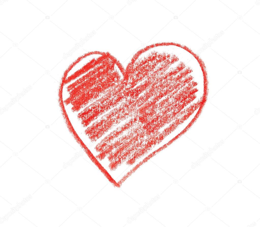 Hand drawn heart shape