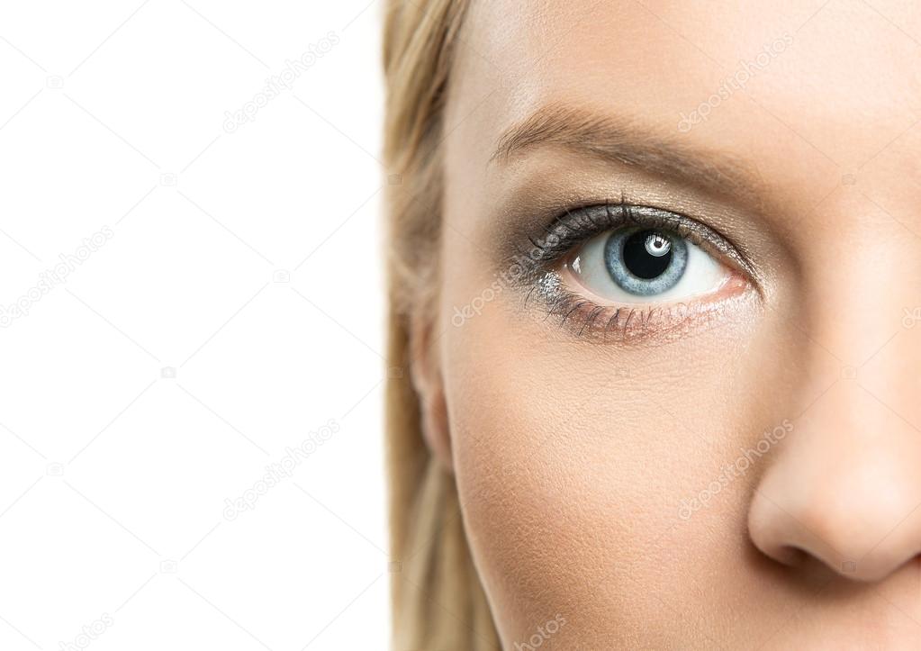 Close up of female eye