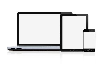 dizi boş modern mobil cihazlar